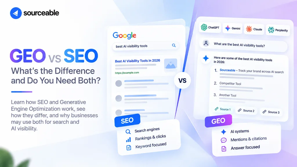 GEO vs SEO: What’s the Difference and Do You Need Both?