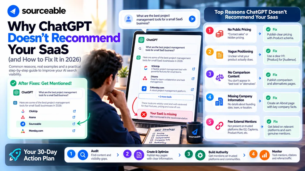 Why ChatGPT Doesn't Recommend Your SaaS (and How to Fix It)