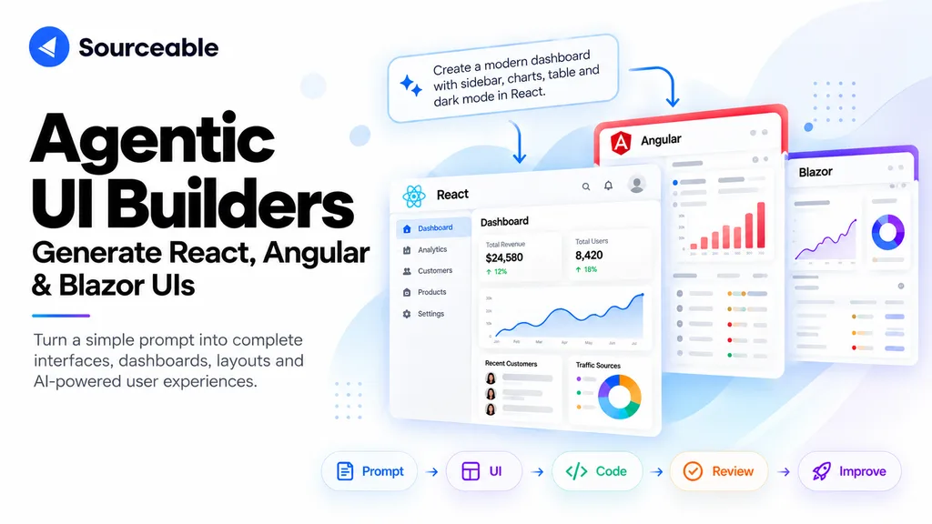 Agentic UI Builders: Generate React, Angular & Blazor UIs